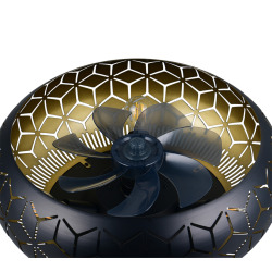 Ventilateur de plafond 50 x 22 x 50 cm - noir - Reality Bidar