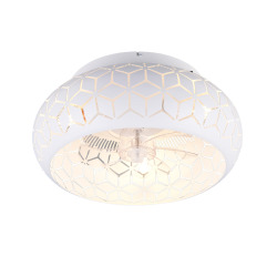 Ventilateur de plafond 50 x 22 x 50 cm - blanc - Reality Bidar