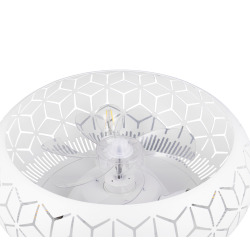 Ventilateur de plafond 50 x 22 x 50 cm - blanc - Reality Bidar