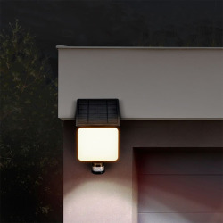 Projecteur solaire LED avec capteur - noir - Solight (WO785-1)