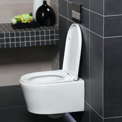 Pack WC complet bâti autoportant GROHE Rapid SL, WC Ceramia PixL Vortex, abattant SoftClose, plaque (GRRCEPXWR15-FS)