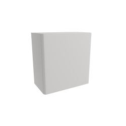 Petit meuble mural bas - Naturel - Ancona - 40x40x20 cm - Blanc