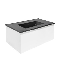Ensemble meuble avec vasque - SAT - B-WAY 1 - 79x30x45 - Blanc