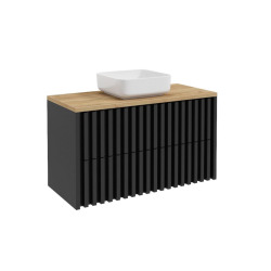 Meuble sous-plan - SAT Delano 100×56×46 cm - noir