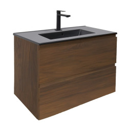 Ensemble meuble avec vasque et mitigeur - SAT - B-Way - 79x50x45 - noyer