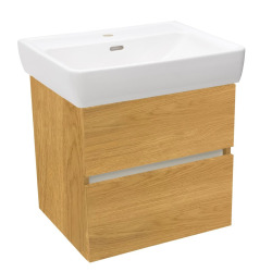 Ensemble meuble avec vasque - Naturel - Project - 52,5x51x45,3 - Chêne miel