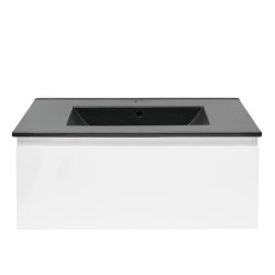 Ensemble meuble avec vasque - SAT - B-WAY 1 - 79x30x45 - Blanc
