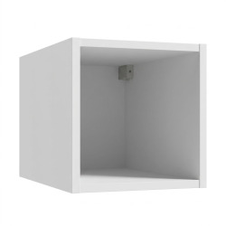 Étagère murale de salle de bain 30 x 30 x 44 cm - blanc mat - Naturel Stilla