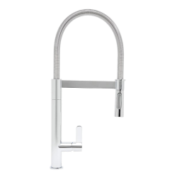 Mitigeur évier 2 jets avec bras orientable - en laiton chromé - débit 5,2 l/min - garantie 5 ans - chrome