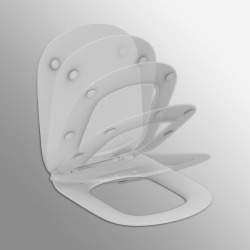  Ideal standard Tesi Abattant ultra-fin frein de chute (T352701)