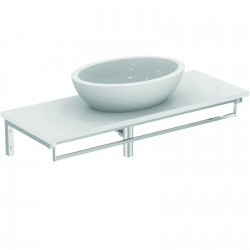 STRADA Lavabo à poser oval 600 x 420 x 160 mm, blanc IdealPlus (K0784MA)