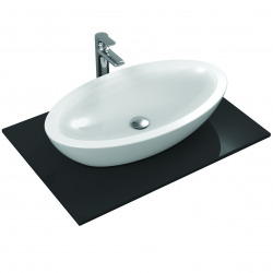 STRADA Lavabo à poser oval  750 x 420 x 180 mm, blanc (K078501)