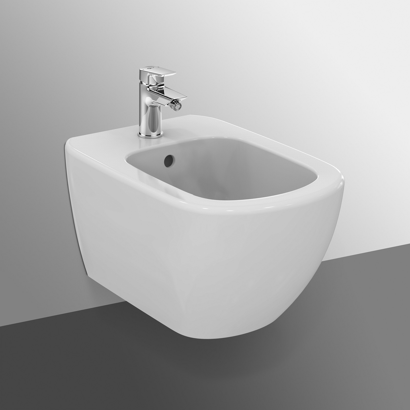 Mitigeur lavabo pour bidet/wc Douchette hygiénique à poussoir et flexible  satin - TRES 181113 - Vita Habitat