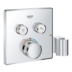 Grohtherm SmartControl Thermostatique pour installation encastrée 2 sorties avec support de douche integré (29125000)