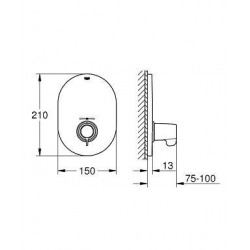  GROHTHERM SPECIAL NEW - Façade pour mitigeur thermostatique (29096000)
