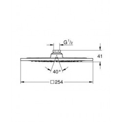 RAINSHOWER F-SERIES - Douche de tête 1 jet (27285000)