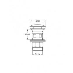 Grohe Bonde clic clac pour lavabo avec trop-plein (40824000)