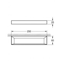 Selection Cube Anneau porte-serviette, chromé (40766000)