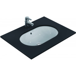 CONNECT Lavabo à sous-encastrer ovale 620 x 175 x 410 mm, blanc (E505001)