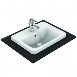 CONNECT Lavabo à encastrer rectangulaire 500 x 175 x 390 mm, blanc (E504301)