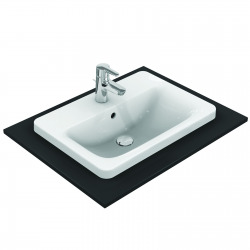 CONNECT Lavabo à encastrer rectangulaire 580 x 175 x 430 mm, blanc (E504401)