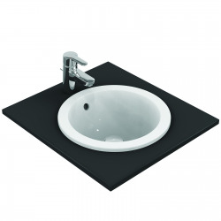 CONNECT Connect lavabo à encastrer sans trou, rond 380 x 165 x 380 mm, blanc (E505101)