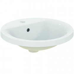 Connect lavabo à encastrer rond 480 x 175 x 480 mm, blanc (E504201)