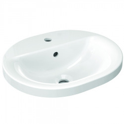 Connect lavabo à encastrer ovale 480 x 175 x 400 mm, blanc (E503801)