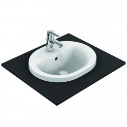 Connect lavabo à encastrer ovale 480 x 175 x 400 mm, blanc (E503801)