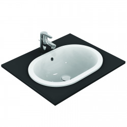 CONNECT Lavabo à encastrer sans trou, ovale 550 x 175 x 380 mm, blanc (E504701)