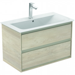 CONNECT AIR Meuble pour lavabo-plan 517 x 800 x 440 mm Couleur Chêne cérusé (E0819UK)