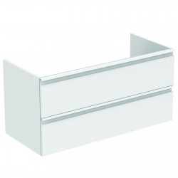 TESI Meuble pour lavabo 100 x 44 x (H) 49 cm Couleur blanc laqué (T0052OV)