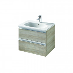 TESI Meuble pour lavabo 60 x 44 x (H) 49 cm Couleur bois naturel (T0050VI)