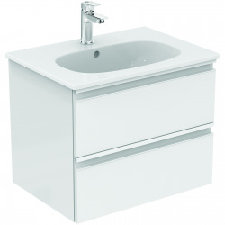 TESI Meuble pour lavabo 60 x 44 x (H) 49 cm Couleur blanc laqué (T0050OV)