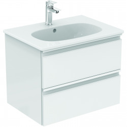 TESI Meuble pour lavabo 60 x 44 x (H) 49 cm Couleur gris plume brillant (T0050PH)