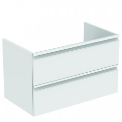 TESI Meuble pour lavabo 80 x 44 x (H) 49 cm Couleur blanc laqué (T0051OV)