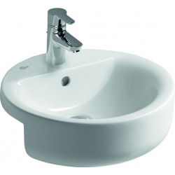 CONNECT Lavabo à semi-encastrer 450 x 170 x 450 mm, blanc (E806501)