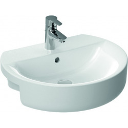 CONNECT Lavabo à semi-encastrer 550 x 170 x 465 mm, blanc IdealPlus (E7923MA)