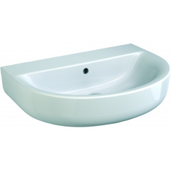 CONNECT Lavabo sans trou 600 x 175 x 460 mm blanc (E811401)