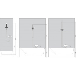 Barre de douche Raindance Unica'S 0.90 m