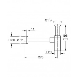  Siphon Carré (40564000)