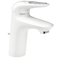 Eurostyle Mitigeur monocommande 1/2" Lavabo Taille S Blanc avec vidage automatique (33558LS3)