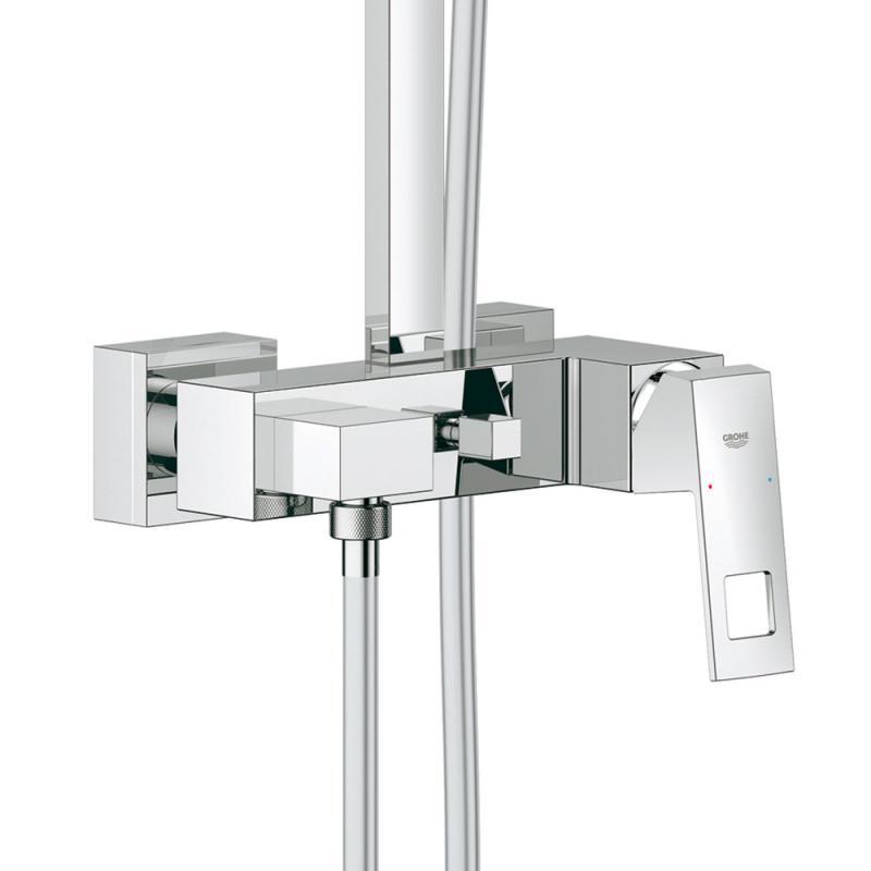 GROHE - Colonne de douche avec mitigeur thermostatique Euphoria Cube System  230 Chromé 26087000