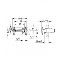  Corps encastré pour mitigeur monocommande (23200000)