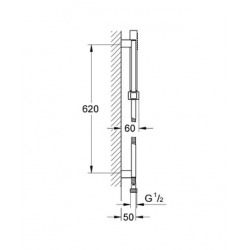  Euphoria Cube+ Stick Ensemble de douche complet 1 jet (27891000)