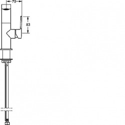 Ligna Mitigeur monocommande, monotrou de lavabo (55302203)