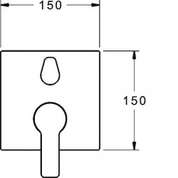 LIGNA Set de montage avec unité fonctionnelle Mitigeur monocommande Bain douche (83859513)