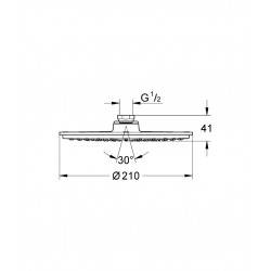  Rainshower® Cosmopolitan 210 Douche de tête 1 jet (28368000)