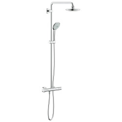 GROHE Euphoria XXL Colonne de douche avec robinet thermostatique et douche  de tête Rainshower Cosmo 310 et douchette Brushed Cool Sunrise - 26075GN0 