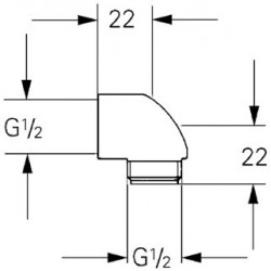  Grohe Coude de sortie, Chromé (45304000)